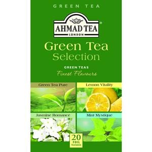 Ahmad Green Tea With Different Flavors, Chai Sabz
