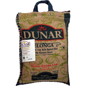 Dunar Elonga Basmati Rice Extra Long Sella 10 lbs, Berenj