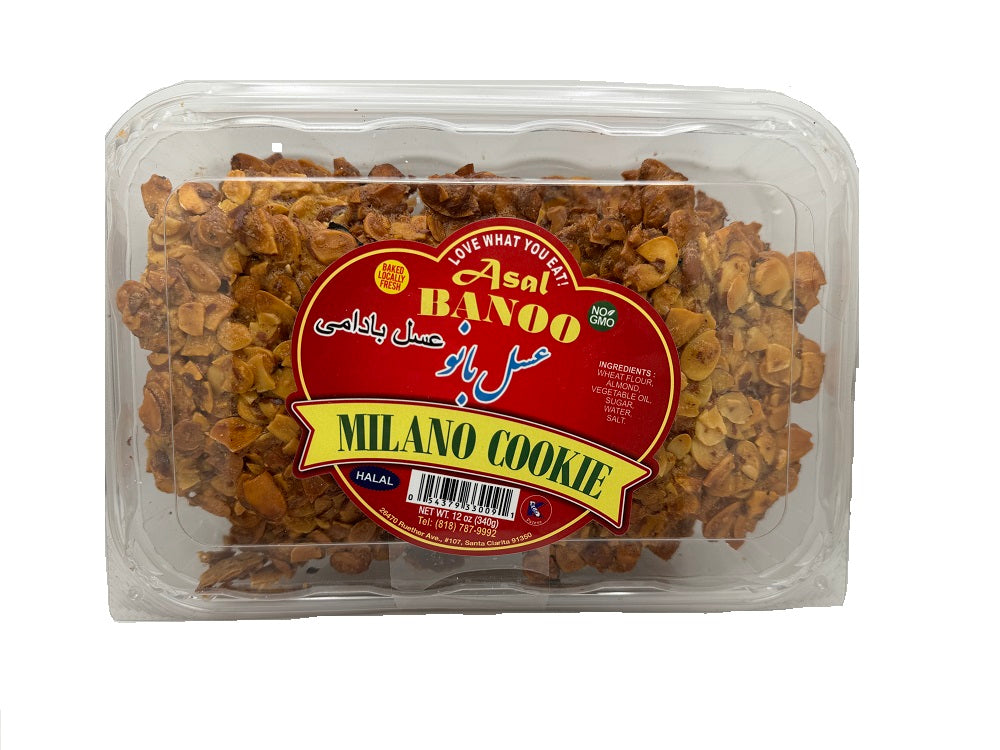 Asal banoo Milano Cookies, 12 oz