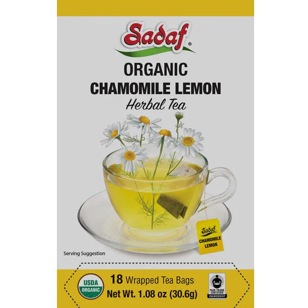 Sadaf Organic Chamomile Lemon Tea, Chai Baboone, baboneh