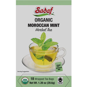 Sadaf Organic Moroccan Mint Tea, Chai