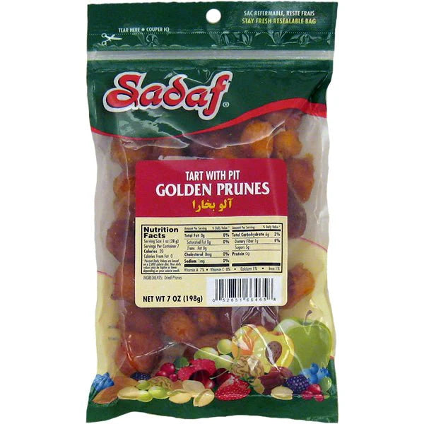 Sadaf Golden Prunes - Tart with Pit