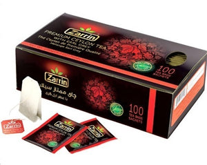 Zarrin Earl Gray Black Tea, 100 Tea Bag, Chai