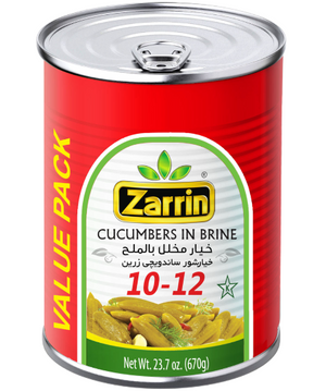 Zarrin Pickled Cucumbers 10-12 + 20% Free