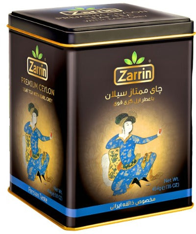 Zarrin Black Tea With Earl Gray, Black Tea With Perfume, Premium Ceylon Tea, Chai