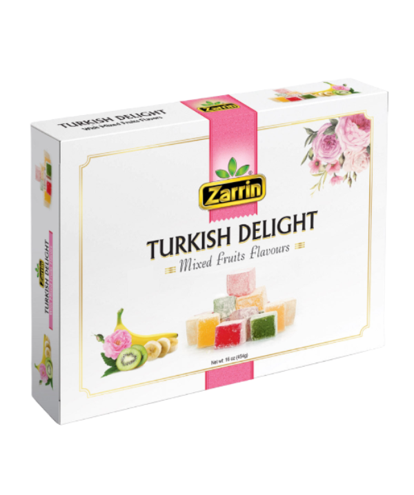 Zarrin Turkish Delight With Mixed Fruits Flavors